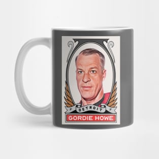 Gordie Howe Vintage Style Hockey Card Mug